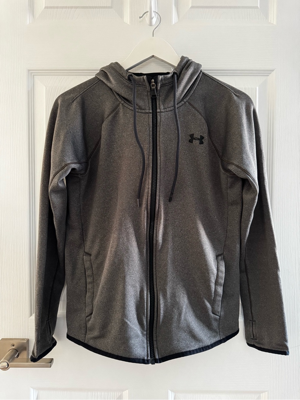 Under Armour Gray Full‑Zip Hooded Jacket